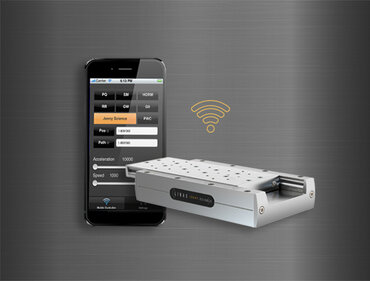 iPhone controls LINAX® linear motor axis