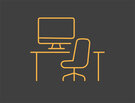 Icon Moderner Arbeitsplatz