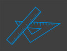 Icon Werken und technisches Zeichnen